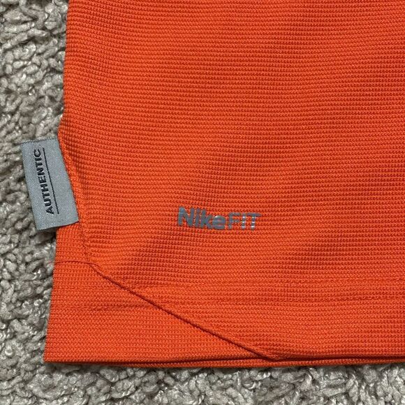 VTG Oregon State University Polo Shirt Men XL Orange Beavers Nike Colar Swoosh - Picture 5 of 12